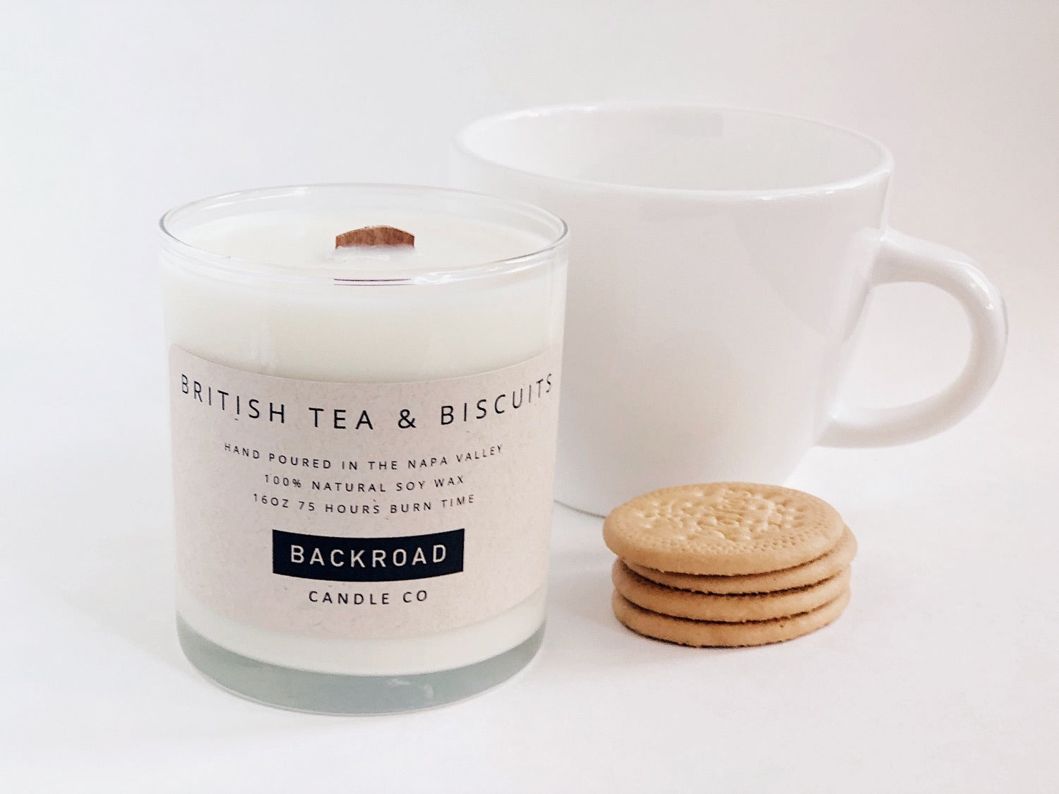 British Tea & Biscuits Soy Candle image 0
