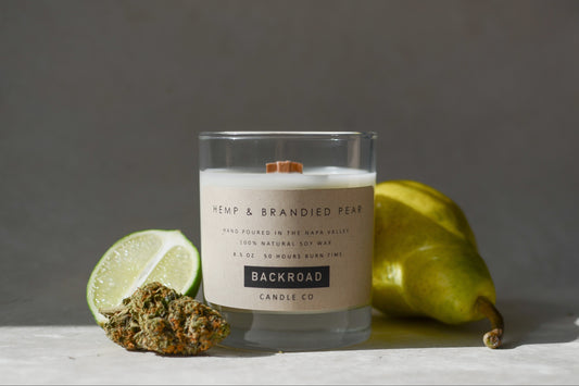 Hemp & Brandied Pear Soy Candle image 0