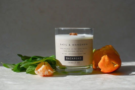 Basil & Mandarin Soy Candle image 0